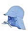 Produktbild maximo Jungen Mütze Nackenschutz mit Schild, UPF 15, Gr. 51, Blau (babyblau 61)