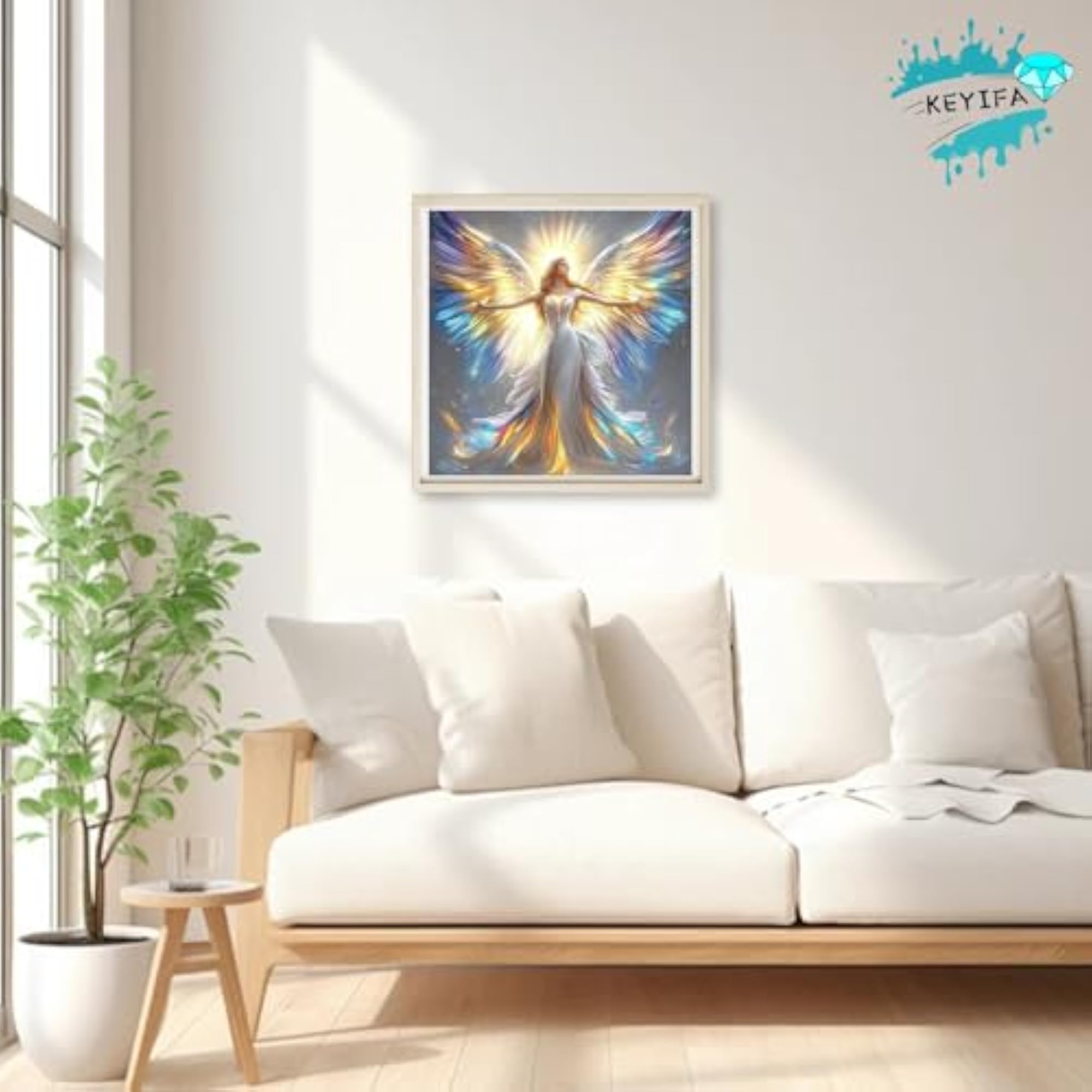 Colorful Angel Diamond Painting Kit for Adults, Full Drill