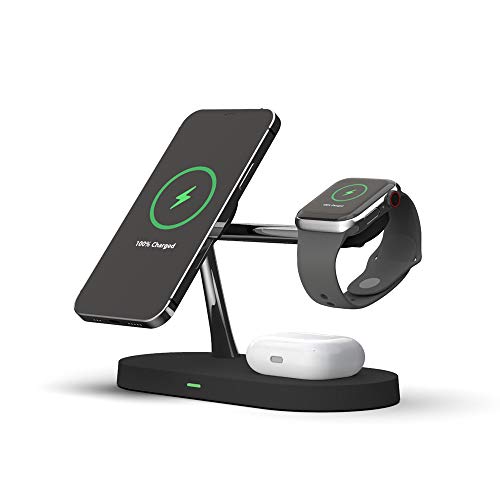 ایگرد | قیمت و خرید 3 in 1 Wireless Charging Station with Light. Magnetic  Charger Stand Compatible for iPhone 12/Mini/12 Pro/ 12 Pro Max/Apple Watch,  Wireless Charging AirPods Pro/2, Qi-Certified Wireless Charger Dock