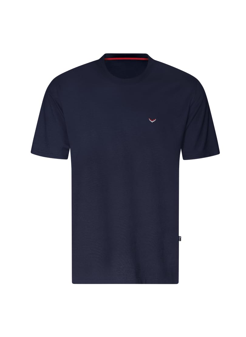 Trigema Men's Classic Tee T-Shirt, Navy, XL