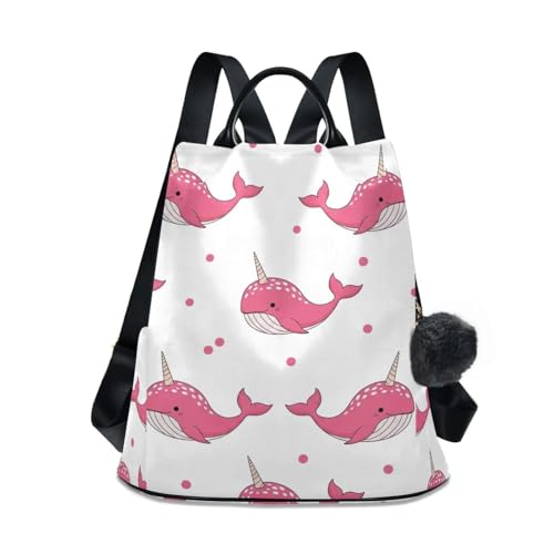 Sac à dos pour femme Whales Polka Dots idéal pour vos voyages et escapades citadines