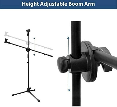 Adjustable Professional Boom Microphone Mic Stand Holder With Free Carry Bag