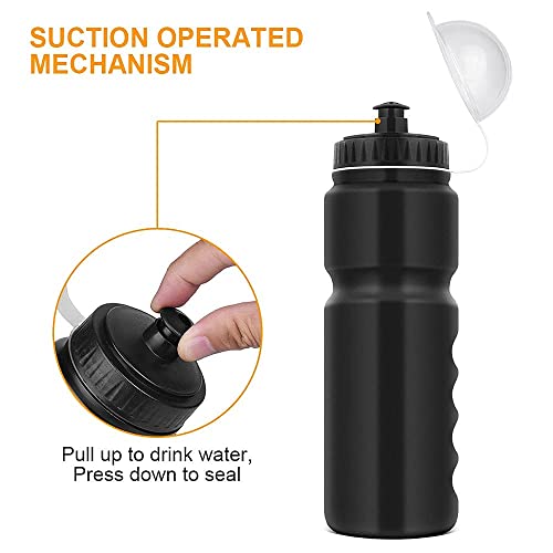 Ainiv Bike Water Bottle Cage with BPA-Free 800ml/28oz Bike Bottle, Black Gloss Strong Bike Water Bottle Holder, Bicycle Cup Holder, Cycling Bottle Holder for Road Bike and Mountain Bike, Black - Image 6