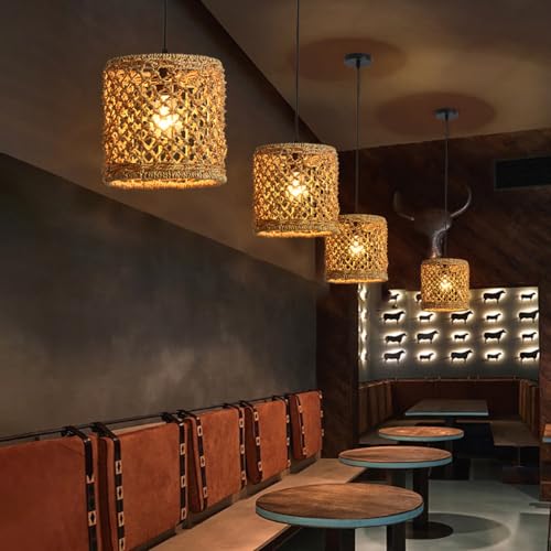 Lámpara colgante de cocina para iluminar islas con estilo rústico y acogedor 4