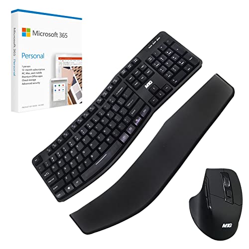 All In One Desktop Computer, Techmagnet Cheetah 6, Intel Core I5 6Th Gen 2.5 Ghz, 16Gb Ddr3, 1Tb Ssd, New Dual 24 Inch Led, Mtg Wireless Ergonomic Keyboard Mouse, Office 365, Windows 10 Pro (Renewed) #TOP4