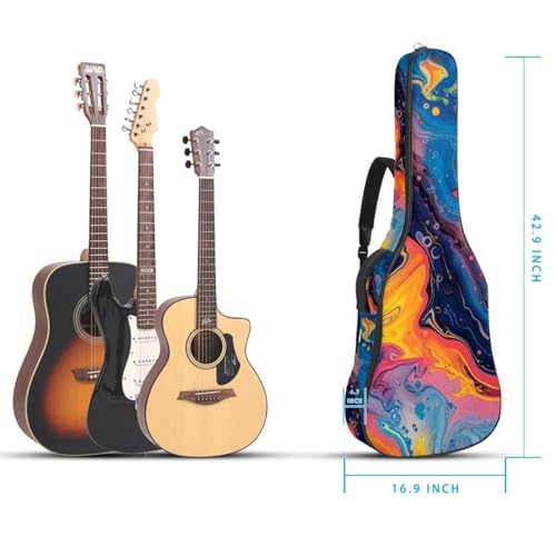 Sac guitare acoustique imperméable avec double bandoulière