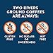 Two Rivers Coffee Junior Mint Flavored Ground Coffee, Perfectly Balanced, Always Smooth, Made with 100% Arabica Beans - Flavor Enhanced, 10 Ounce Bag