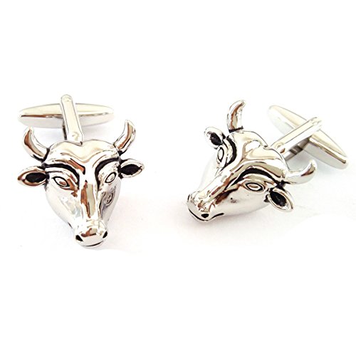 Mancuernillas de Hombre Cabeza de Toro miniatura 1