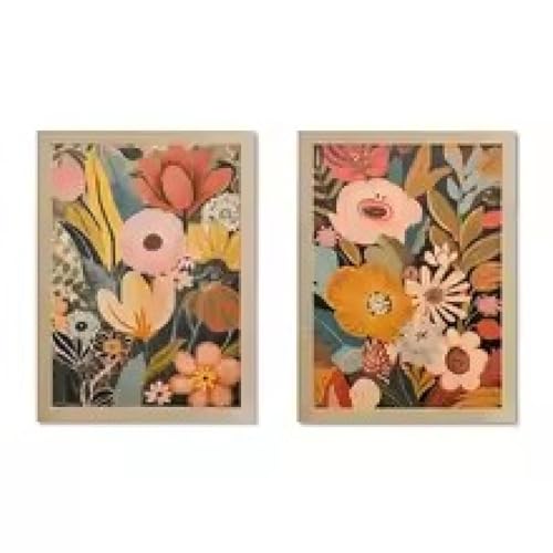 Tableau canvas bouquet de fleurs impression haute définition pour salon chic - 7