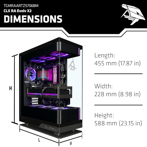 Image of CLX Ra Gaming PC - AMD Ryzen 9 9950X3D 4.3GHz, GeForce RTX 5090, 4TB NVMe M.2 SSD, 96GB DDR5 RGB Memory, 360mm AIO, WiFi, Windows 11 Pro, Black