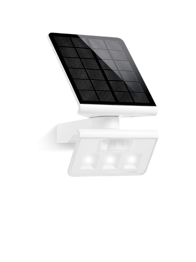Steinel LED Solarleuchte XSolar L-S ONE weiß, Wandlampe & LED Solar Leuchte XSolar LH-N anthrazit, Dämmerungsschalter, 1100 mAh LiFe-Akku, inkl. beleuchtete Hausnummer