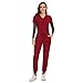 COZYFIT Scrubs for Women Set - Stretch V-Neck Scrub Top & Jogger Pant with 8 Pockets, Yoga Waistband, Anti Wrinkle, Slim Fit Women Scrubs