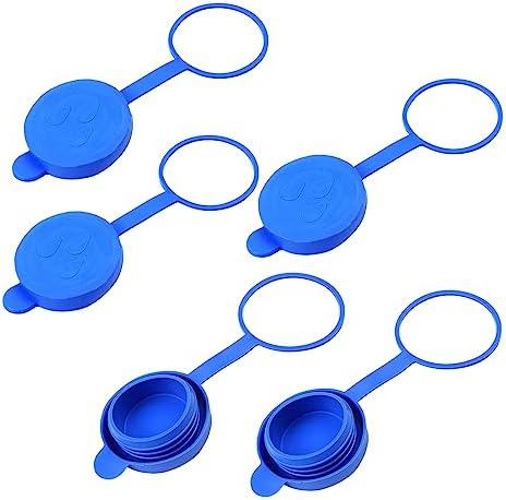 Comimark 5 pcs Water Jug Cap, Reusable Replacement Silicone No Spill Top Lid Cover, Anti-Dust Soft Rubber Cover image 2