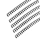 PH PandaHall 100 Stück Spiralbindungen Kunststoff Spiralbindespulen Bindespiralen 6mm Schwarz 4:1 Teilung 30 Blatt Kapazität 48 Schlaufen Zum Binden Zu Hause In Der Schule Oder Im Büro