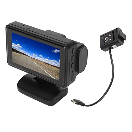 1080p Dual Dash Camera con Notte - Camma del Cruscotto Anteriore e Posteriore per Auto Registrazione a Loop Schermo LCD da 3 Pollici Supporta il Rilevamento del Movimento e la F9