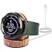 Samsung Galaxy Watch Charging Dock - Magnetic Stand, Fast Wireless Charging Station for Galaxy Watch 6/5/4/3/2/Active 2/1/S3 Series (Walnut)