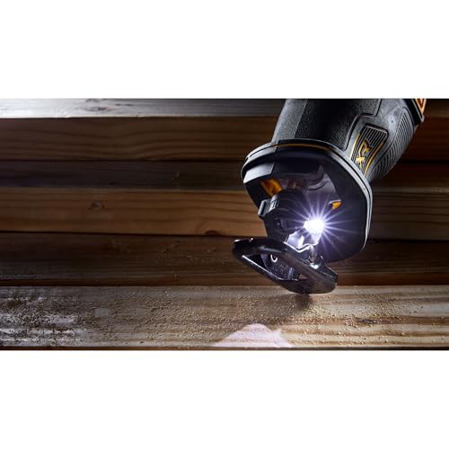 DEWALT Serra alternativa 20V MAX XR, sem fio, gatilho variável de 2 dedos, braçadeira de lâmina sem