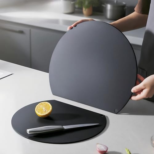 Tablas para cortar de cocina flexibles de TPU negro, pack 2 miniatura 1