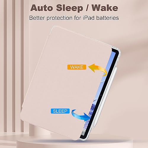 Miieadoo Case for iPad 10th Generation- Shockproof Pink Cover - Smart Auto Sleep/Wake - Complimentary Four Pen Caps- iPad 10th Gen 2022 Perfect for Students at Home/School - Image 3