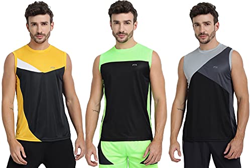 Image of FTX Men's Dri-Fit Round Neck T-Shirt - Black, Charcoal (709 6-709 7-709 12)