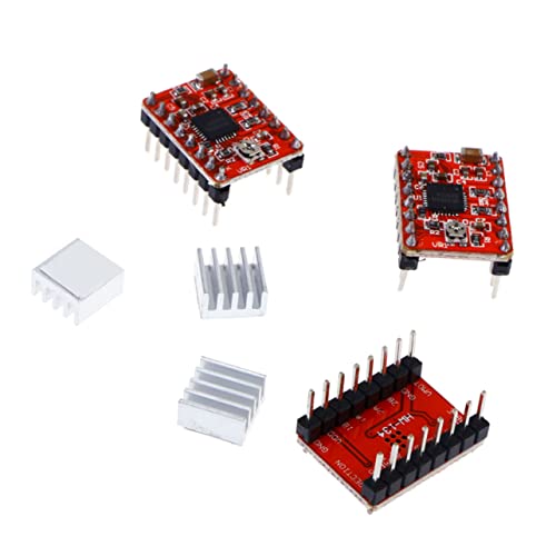 Hohopeti 5pcs Stepstick Stepper Motor Driver Module Over-temperature Protection for Printer Supplies