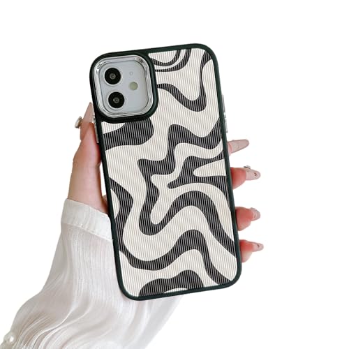 Coque iPhone 11 en similicuir TPU antichoc avec cadre galvanisé élégant