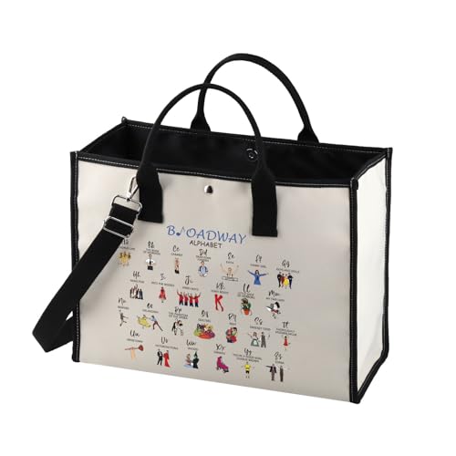 MNIGIU Musical Tote Bag Musical Lover Gift M-usical Theatre Gift M-usical Merch Mus-ical G-ift