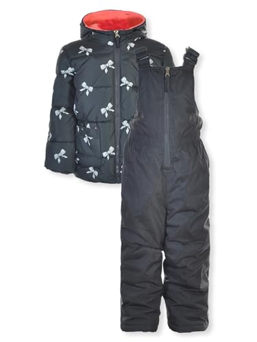 Pink Platinum Girls' 2-Piece Snowsuit Jacket Set Outfit