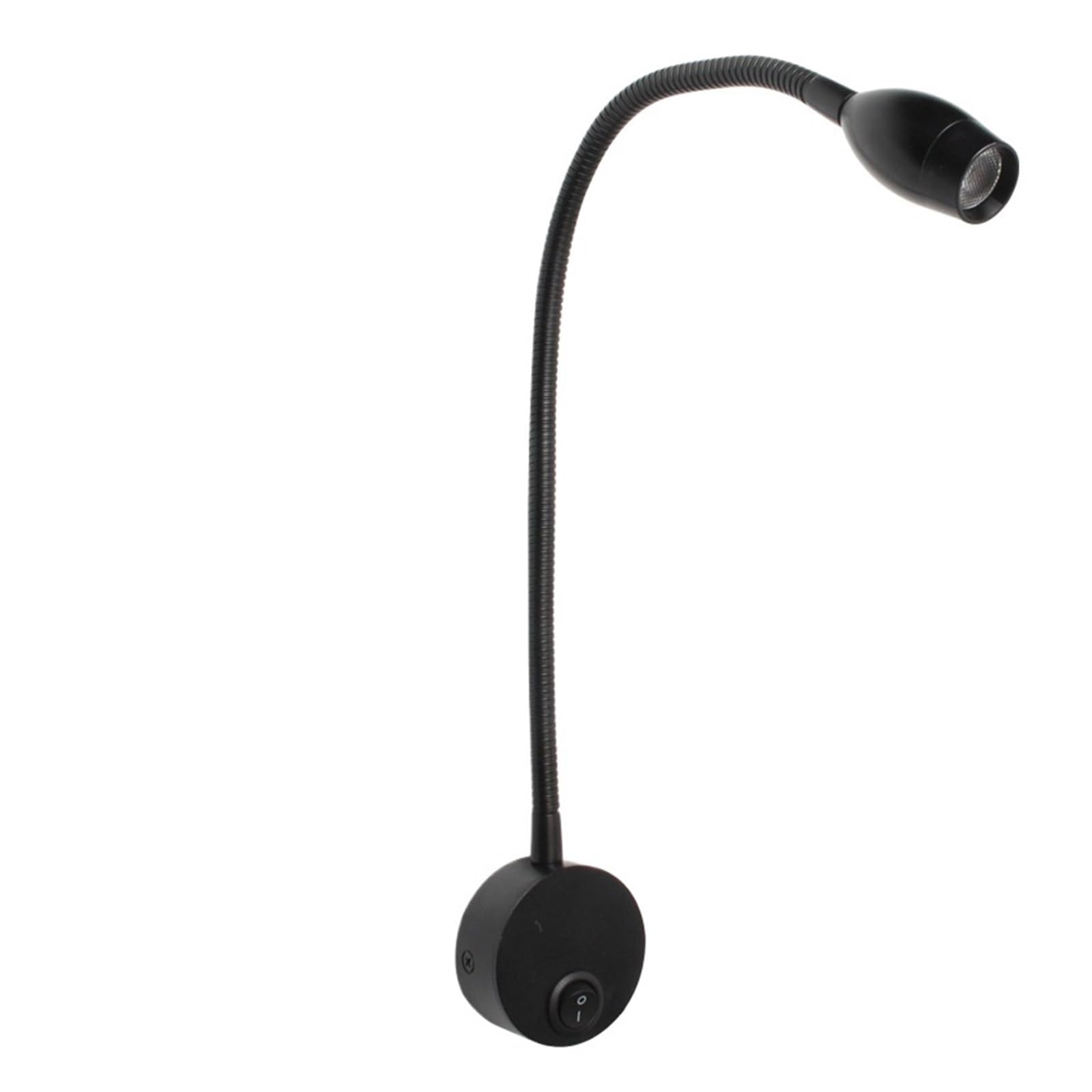 Lampe de lecture de chevet 3W HB102H applique murale noire chic lumière blanc chaud