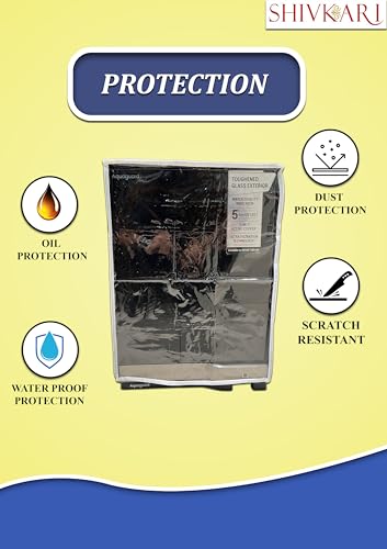 Image of Water Purifier Cover Compatible with Aquaguard Slim Glass UV Storage Water Purifier - Waterproof, Oil & Stain Resistant, Dustproof, Transparent Window, Velcro Closure