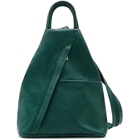 Handbag Bliss Vera Pelle Super Soft Italian Leather Backpack Rucksack Convertible Shoulder Bag Dark Teal Cover