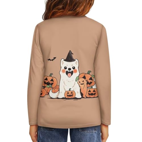 Kids Long Sleeve Shirt Girls Boys Soft Crewneck Trendy Graphic Print Comfy Stretch Casual Tops Daily Wear for Child3