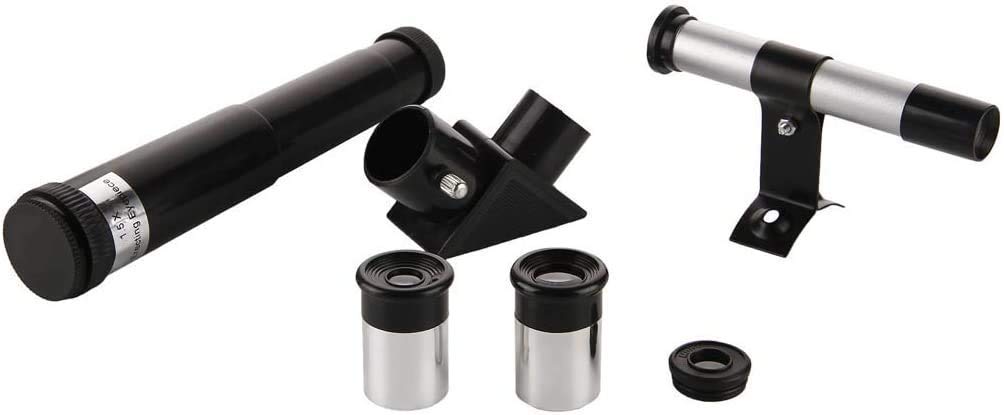 Télescope réfracteur avec trépied et Lunette de Recherche, télescope Portable pour Enfants et débutants en Astronomie, Lunette de Voyage avec Support de téléphone et trépied