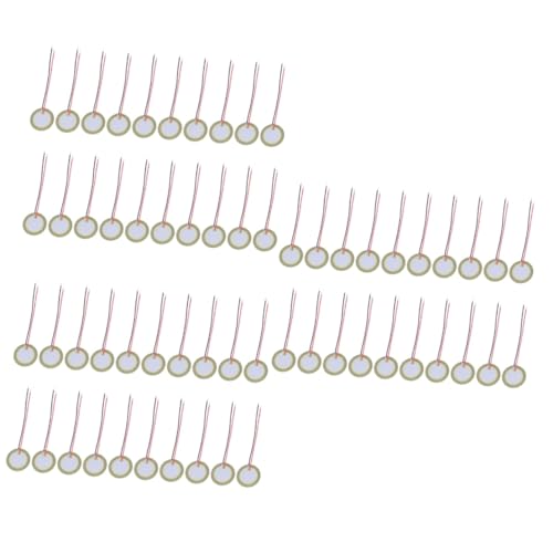 ibasenice 3sets Piezo Disc Elements for Acoustic Guitars Diaphragm Disc with Brass Plate Wide Applications 20pcs*3