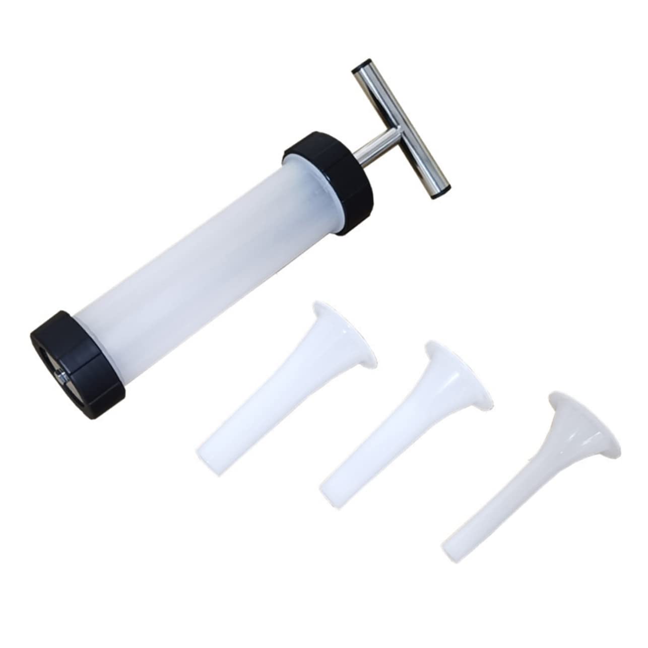 ULTECHNOVO Mini Sausage Filling Tool Manual Home Sausage Stuffer with Handle Easy to Use Funnel for Homemade Sausages Compatible with Various Meats for DIY