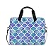 HMZXZ Borsa Del Computer Portatile Mare Arcobaleno Scale Sirena Manicotti Del Computer Portatile per 13 14 15.6 Pollice Tablet Valigetta Borsa A Tracolla per la Scuola Lavoro