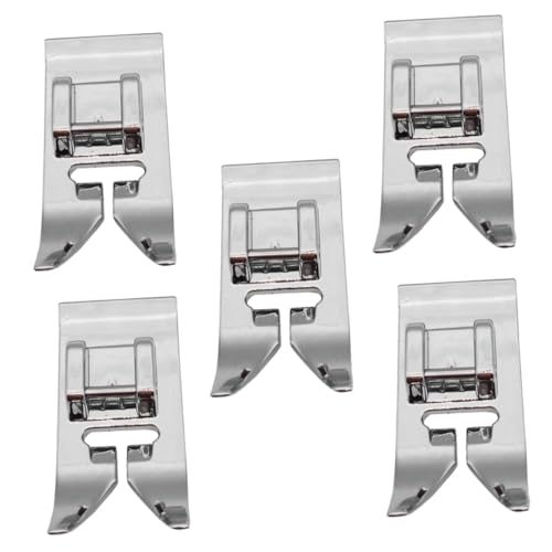 Set de 5 Piezas de Prensatelas Metálicos Universales para Máquina de Coser