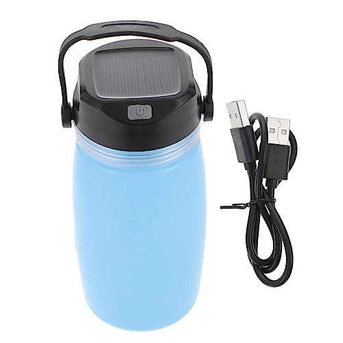 GOOHOCHY Solar Charging Kettle for Camping Lightweight USB Kettle with Night Light Feature for Travel and Hiking