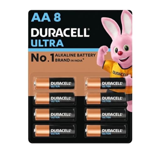 Image of Duracell Ultra AA Battery, Pack of 8, High-Drain Devices, Digital Camera, Toy, Electric Toothbrush