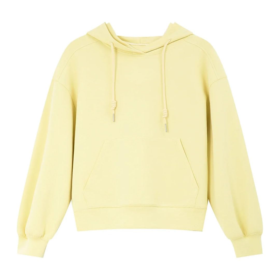 Sudadera con capucha y cuello redondo para mujer, sudadera con capucha suelta para mujer, ropa de calle simple