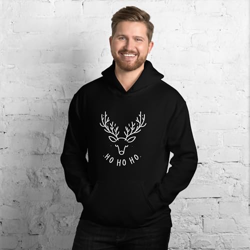 Sweat à capuche renne de Noël unisexe pour vos soirées d'hiver