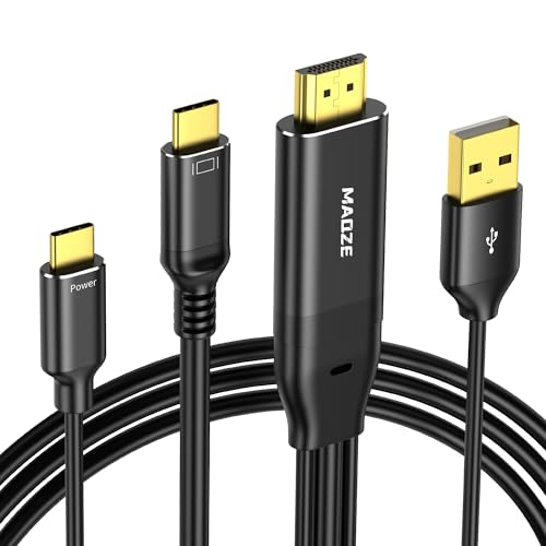 Cable HDMI a USB C 4K a 60 Hz, adaptador HDMI a tipo C de 1,8 m