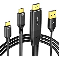 Cable HDMI a USB C 4K a 60 Hz, adaptador HDMI a tipo C de 1,8 m