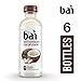 Bai Coconut Flavored Water, Molokai Coconut, Antioxidant Infused Drinks, 18 Fl. Oz. (Pack of 6)