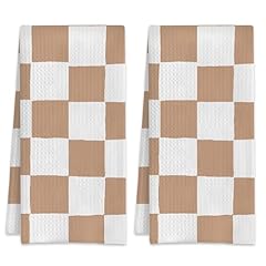 Beige and White Plaid Checkered