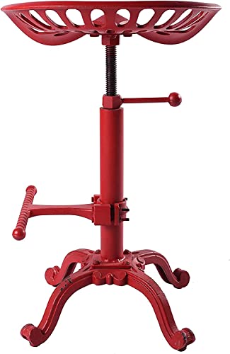 Industrial Tractor Seat Bar Stools Rustic Swivel Metal Saddle Seat Kitchen Counter Island Stool Vintage Dining Chair Farmhouse Coffee Stool Retro Office Guest Seating 19.7-26.8Inch Height Adjustable #TOP5