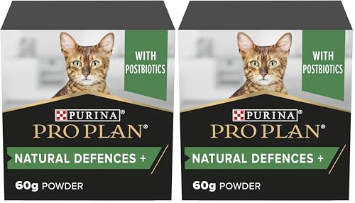 Purina Pro Plan Suplemento Gato Anticuerpos, Sistema inmunológico, Salud, probiótico, Defensas Naturales 60g (Paquete de 2)