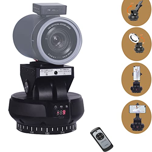 Ztianfoto Yt-1200 Pro Auto Motorized Rotating Panoramic Head Built-In Al Smart Camera Pan Tilt Video Tripod Head Stabilizer For Smartphone Cameras Mirrorless Camera Live Platform Compatibility #TOP23