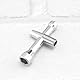 ECSiNG 4 Stück Verlängerte 7 mm Sechskant-Radnaben aus Schwarzem Messing 8 mm Dicke Spurverbreiterungen Kompatibel mit SCX 24 1/24 RC-Car mit Kreuzschlüssel
