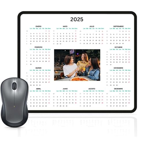 PROMO SHOP Alfombrilla Raton Personalizada con Calendario 2025 · Alfombrillas Raton Ordenador Ideales para Regalar o Publicidad de Empresa · Alfombrillas Raton Personalizadas Antideslizantes